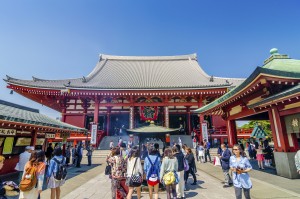 Sensoji Temple in Asakusa , Tokyo