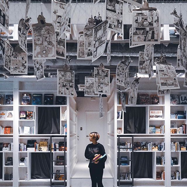 Book and Bed Capsule Hotel in Tokyo.