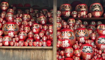 Daruma dolls at Katsuo-ji Temple in Osaka