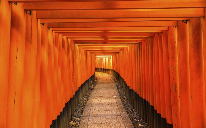 Fushimi Inari Taisha Shrine in Kyoto, Japan