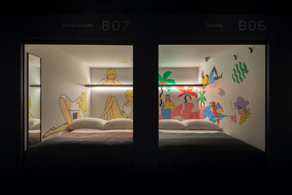 The Millennials Capsule Hotel in the Lively Hakata.