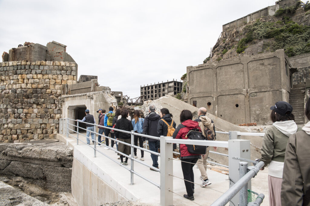 Ruins in Hashima Island, Japan