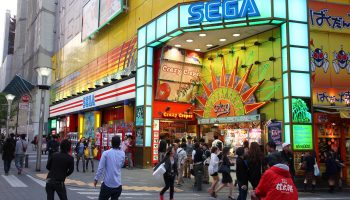 People visit Sega Ikebukuro arcade game centre on May 11, 2012 in Tokyo. Sega is a profitable company with US $4.9 billion revenue in 2011.