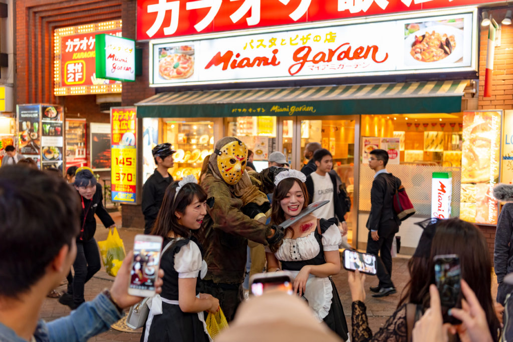 Shibuya Halloween in Tokyo Japan