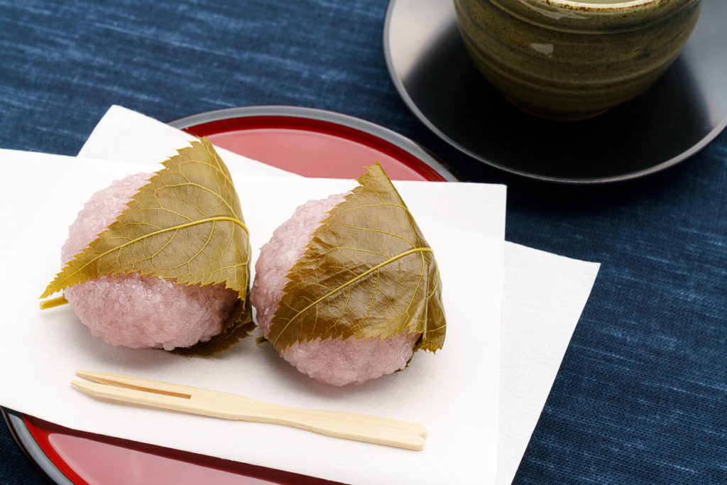 Japanese traditional sweet 'Sakura mochi'