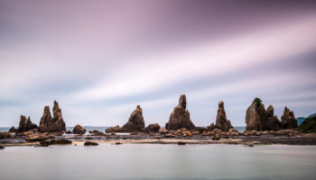 Hashikui-iwa Rocks Kumano Kodo Ohechi Coastal Route in Wakayama Japan