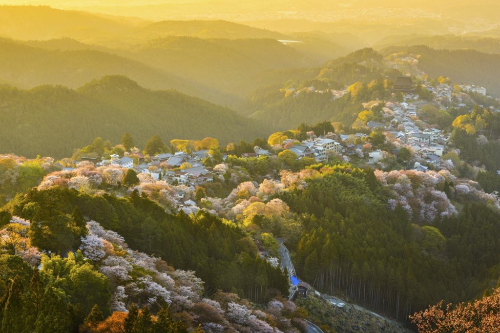 Mount Yoshino in Nara, Japan