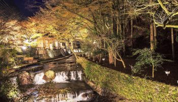 Kyoto, Japan - November 22, 2013: Kifune Shrine is a Shinto shrine located at SakyO-ku in Kyoto, Japan