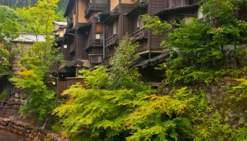 Traditional onsen village, Kurokawa, Kumamoto Prefecture, Kyushu, Japan