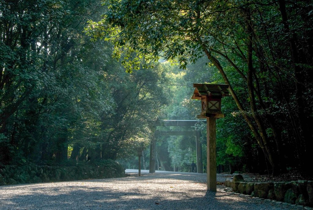 The Naiku of the Ise Jingu enshrines the sun goddess Amaterasu, the mother of the Japan.