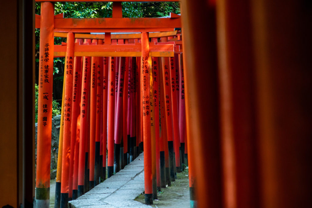 Nezu Shrine Detail in Bunkyo, Tokyo