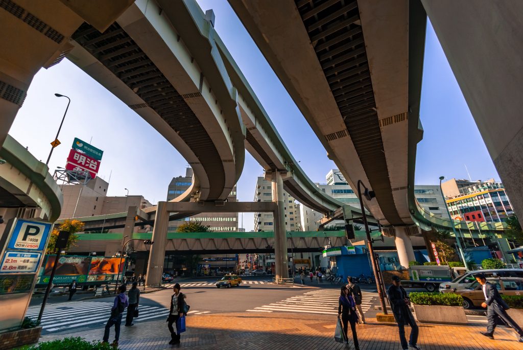 Under a Tokyo Expressway on the way to Otome Road Ikebukuro