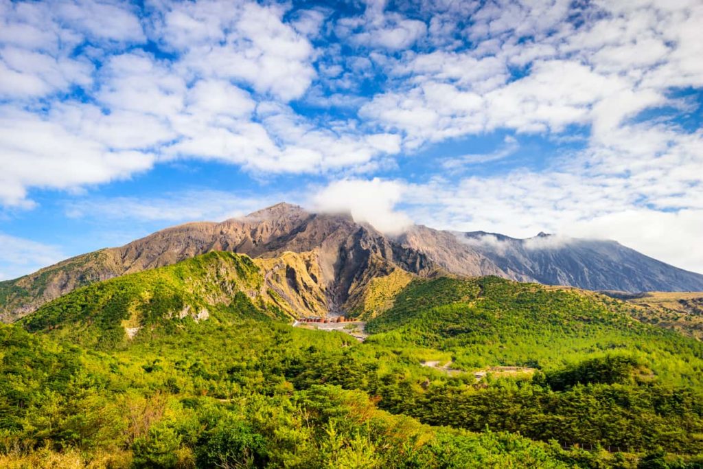 Sakurajima in Kagoshima, Japan.