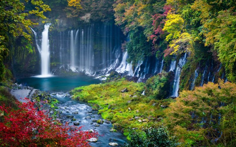 Fuji Five Lakes Shiraito Falls Shizuoka