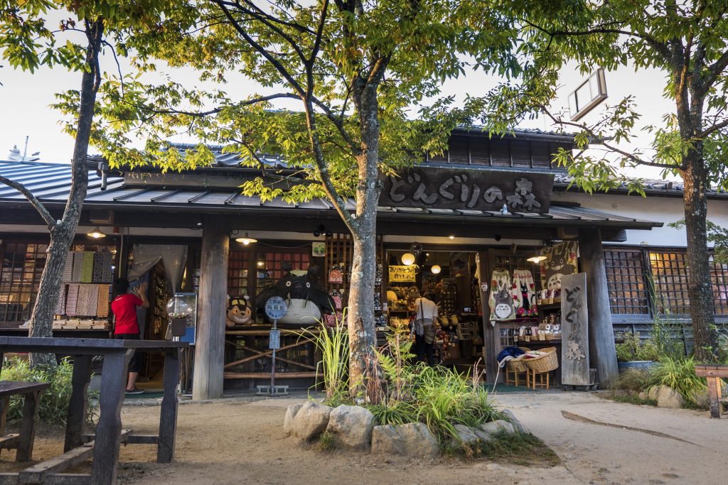 Yufuin, Japan - September 28, 2014: The main shopping street of Yufuin in Oita, Japan. Yufuin was a town located in Oita District, Oita Prefecture, Japan. Yufuin is now a district within the city of Yufu.