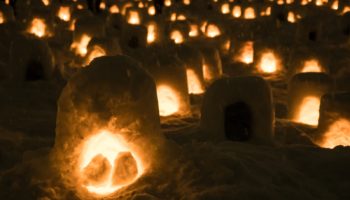 Yokote city turns into an romantic little spot come winter. Akita, winter