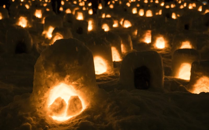 Yokote city turns into an romantic little spot come winter. Akita, winter