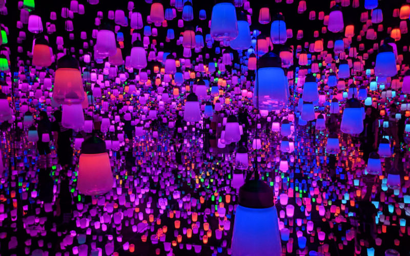 Teamlab borderless Mori Digital Art Museum Odaiba, Tokyo