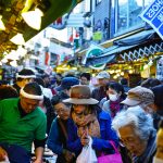 Ameya Yokocho market in between Ueno Station and Okachimachi Station.