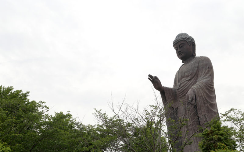 Ushiku Daibutsu in Ibaraki, Japan.